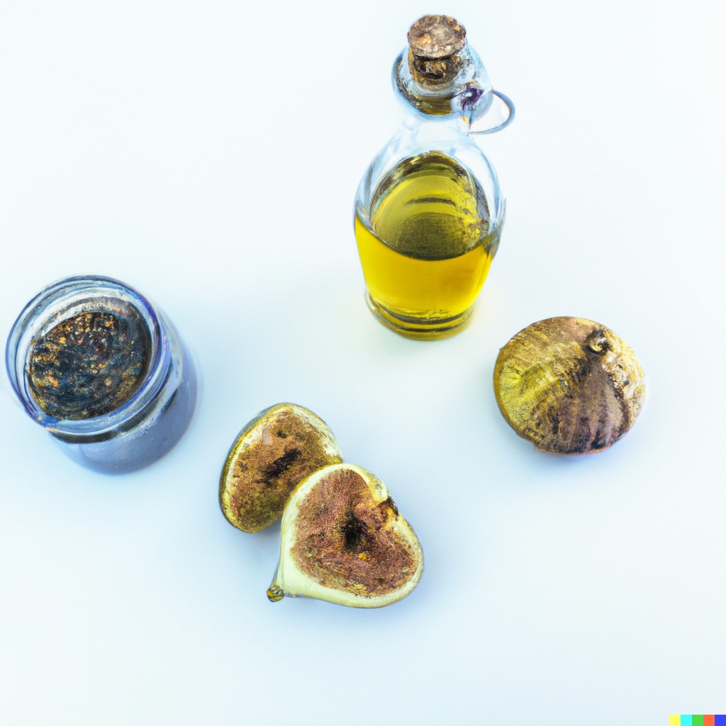 التين المجفف مع زيت الزيتون وحبه البركه